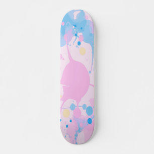Vibrant Paint Splash Drip Pop Art Design Skateboard