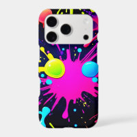 Vibrant Paint Splatter Art