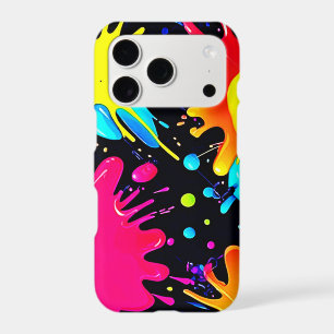 Vibrant Paint Splatter Art Burst