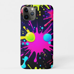 Vibrant Paint Splatter Art iPhone 11 Pro Case