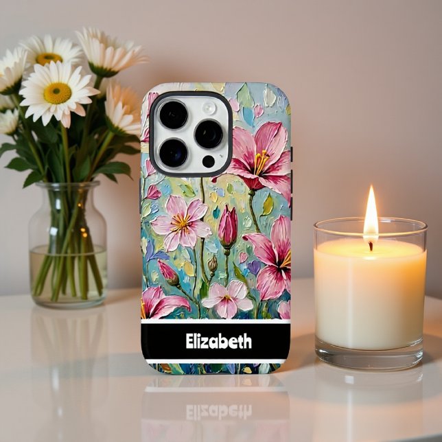 Vibrant Painted Floral Garden Smartphone Case-Mate iPhone Case (Creator Uploaded)