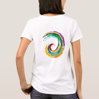  "Vibrant Palette: Multi-Colour Round Design" T-Shirt