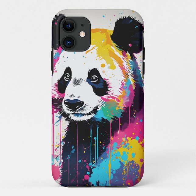 "Vibrant Panda Paradise Mobile Back Cover" Case-Mate iPhone Case (Back)