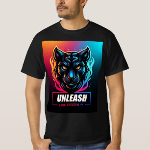 Vibrant Panther Artwork T-Shirt