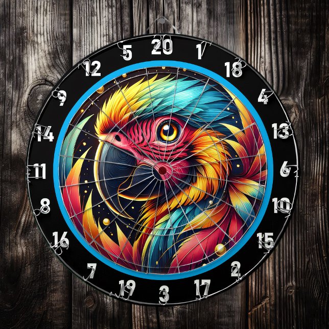 Vibrant Parrot Dartboard for Party Rooms (Creator Uploaded)
