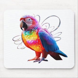 Vibrant Parrot Mouse Pad