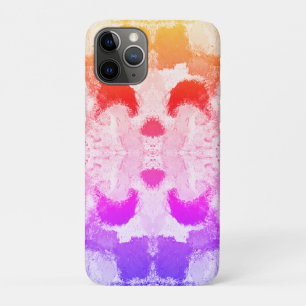 Vibrant Pastel Symmetry – Abstract Textured Art iPhone 11 Pro Case