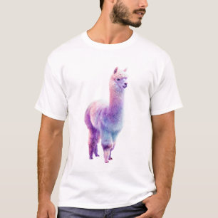 Vibrant Pastel Watercolor Dreamy Alpaca Men T-Shirt