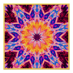 Vibrant Pattern Power Art Poster