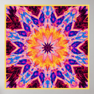 Vibrant Pattern Power Art Poster