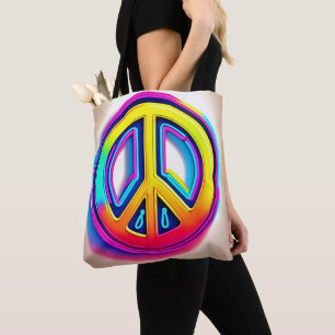 Vibrant Peace Artwork Tote Bag