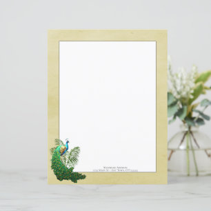Vibrant Peacock Yellow Paper Sheet
