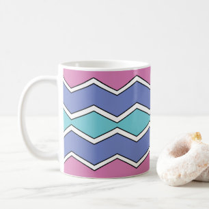 Vibrant Peaks ZigZag Coffee Mug