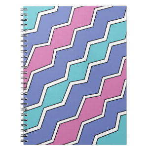 Vibrant Peaks ZigZag  Notebook