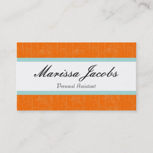 Vibrant Personal Assistant Business Card