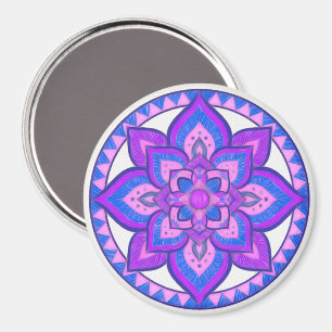 Vibrant Petals Mandala Magnet