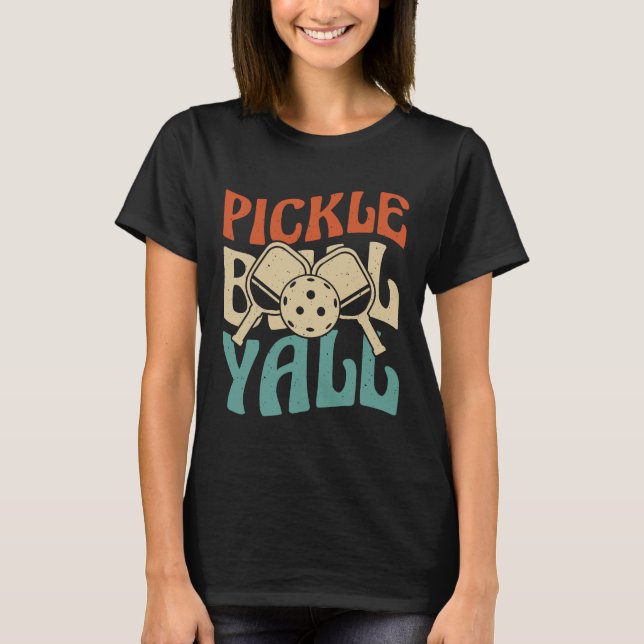 Vibrant Pickle Ball Yalu Sign T-Shirt (Front)