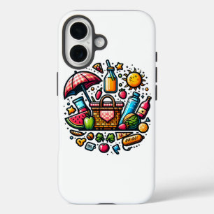 "Vibrant Picnic Bliss   Summer Aesthetic Art" iPhone 16 Case