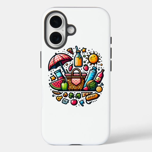 "Vibrant Picnic Bliss | Summer For iPhone Case (Back)
