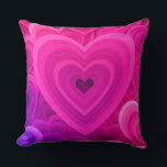 Vibrant Pink Abstract Heart Throw Pillow – Modern<br><div class="desc">Bring a pop of love and colour into your home with this vibrant pink abstract heart throw pillow. Designed with layered glowing heart patterns in bold magenta and fuchsia tones, this pillow adds a modern romantic touch to any space. Perfect for Valentine’s Day, anniversaries, weddings, or simply brightening up your...</div>