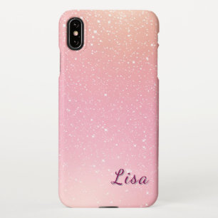 Vibrant Pink and Glittery Background iPhone Case