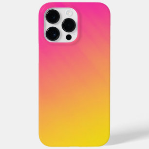 Vibrant Pink and Yellow Gradient Ombre iPhone Case