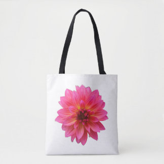 Vibrant Pink Dahlia Tote Bag