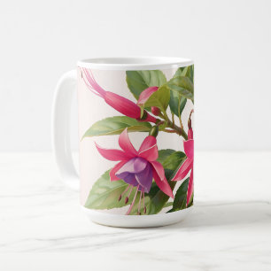 Vibrant Pink Fuchsia Flower Coffee Mug