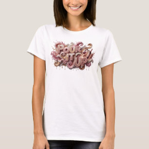 Vibrant Pink POUR IT UP Shirt Design