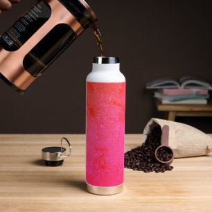 Vibrant Pink Speckled Stainless Steel Bottle
