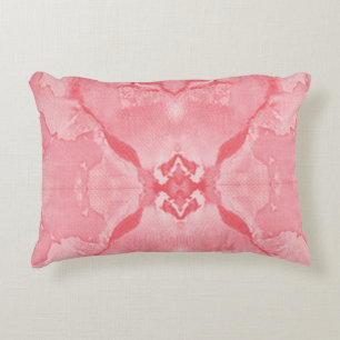 Vibrant pink textile design featuring intricate fl decorative cushion