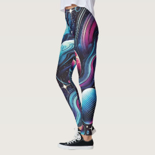 Vibrant Planetary Galaxy Women's Leggings