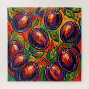 Vibrant Plum Fauvist Jigsaw Puzzle