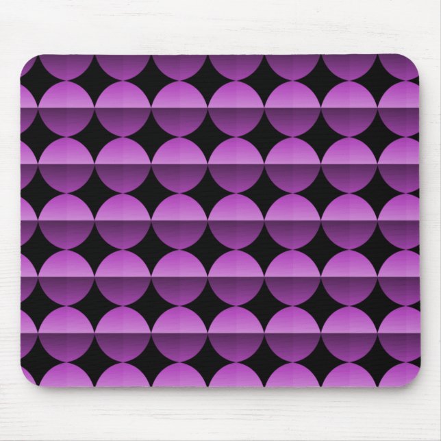 Vibrant Plum Perfection Retro Flair Mousepad (Front)