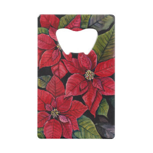 Vibrant Poinsettia In Watercolor