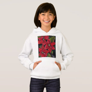 Vibrant Poinsettia In Watercolor  