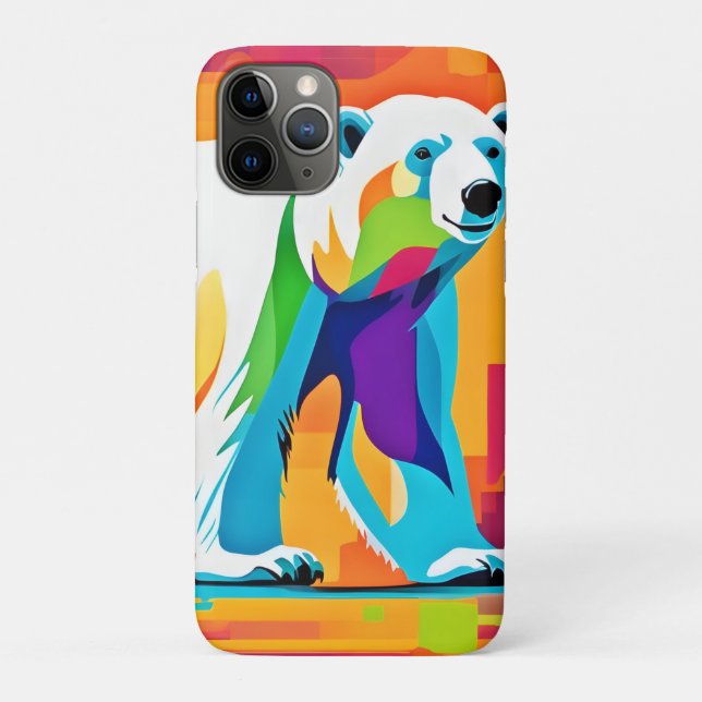 Vibrant Polar Bear Case-Mate iPhone Case (Back)