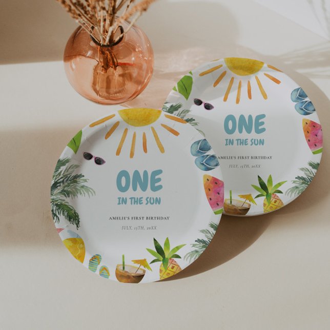 Vibrant Pool Party  Paper Plate (Creator Uploaded)