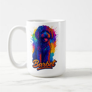 Vibrant Pop Art Barbet Dog Coffee Mug