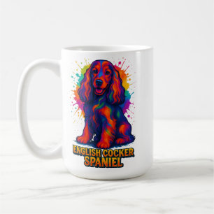 Vibrant Pop Art English Cocker Spaniel  Coffee Mug