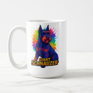 Vibrant Pop-Art Giant Schnauzer Coffee Mug