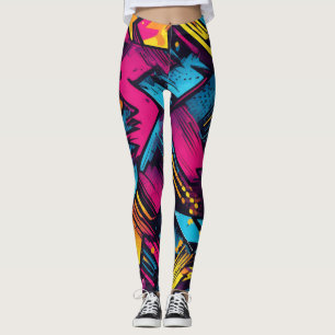 Vibrant Pop Art Leggings with Bold Colours Legging