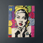 Vibrant Pop Art Portrait Retro Wall Art Tapestry<br><div class="desc">Elevate your space with this vibrant pop art portrait, a stunning blend of retro design and modern flair. This AI-generated wall art tapestry is a perfect addition to any home or office decor, bringing bold colours and a lively composition to your walls. Ideal for fans of pop culture and contemporary...</div>