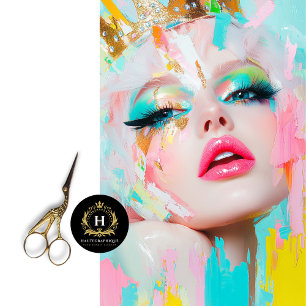 Vibrant Pop Queen Abstract Art Decoupage Tissue Paper