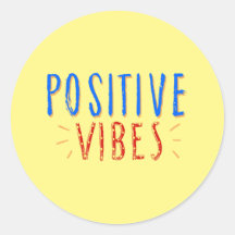 Vibrant Positive Vibes Typography