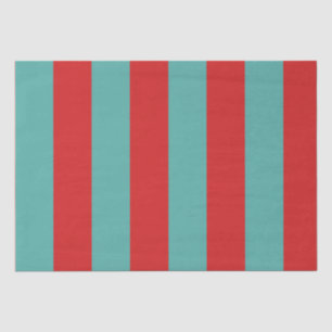 Vibrant Postbox Mermaid Stripes Tissue Paper
