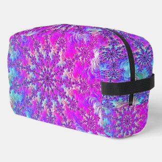 Vibrant Psychedelic Colourful Groovy Fractal Burst Dopp Kit