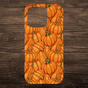 Vibrant Pumpkin Patch Pattern iPhone 16 Pro Case