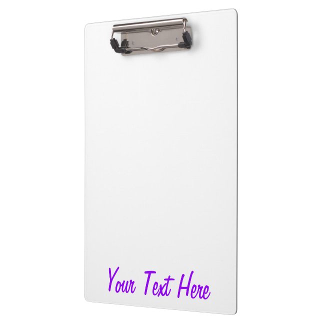 Vibrant Purple Accent Colour Customisable Clipboard (Left)