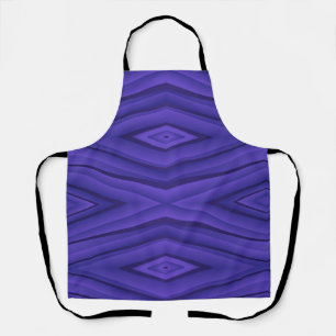 Vibrant purple apron with geometric pattern 